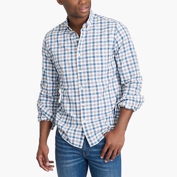 J. Crew Other - J. CREW Heathered Cotton Plaid Button Down Shirt